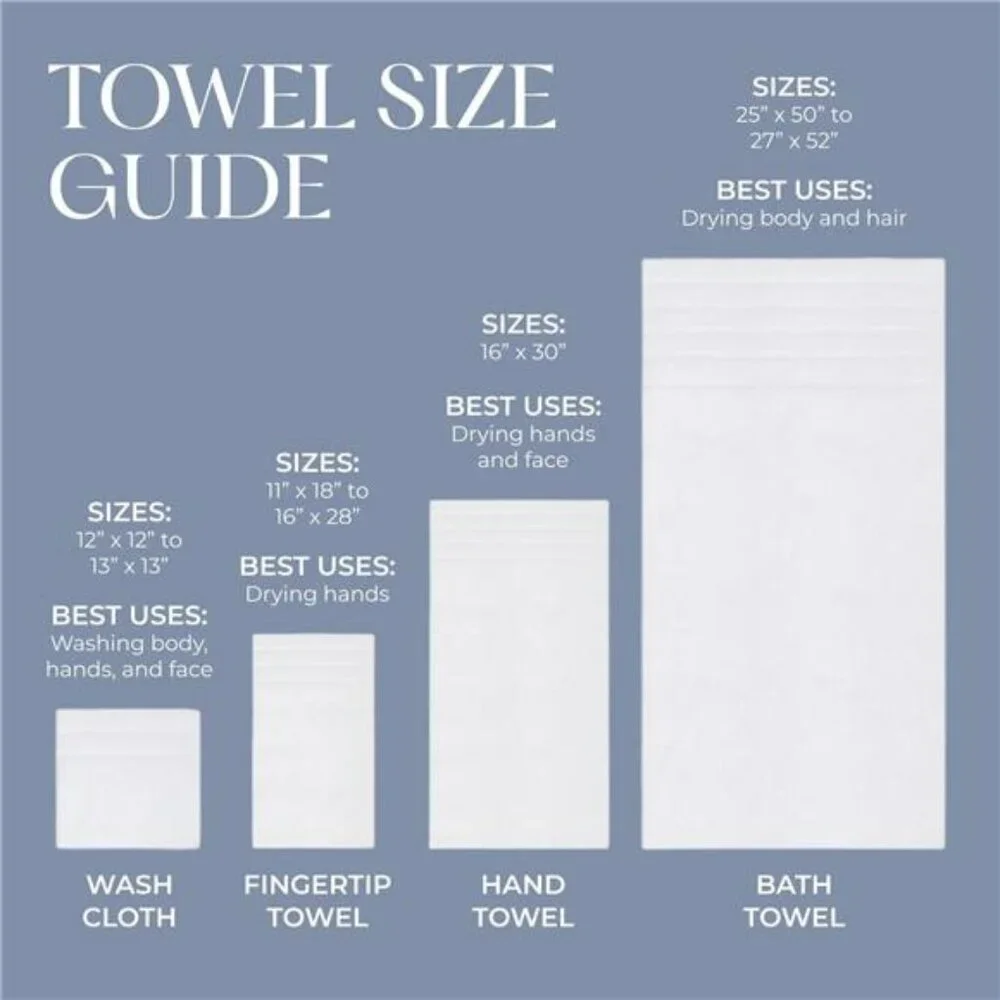 Ivory Cotton Hand Towel Soft Absorbent Decorative Embroidered Bathroom Towel
